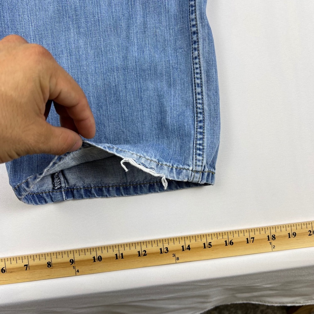 Levi's Jeans 569 Loose Straight 36x34 Light Wash Denim Good Mens Blue Casual - Picture 11 of 12